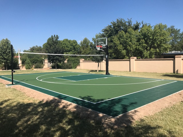 35 x 50' NBA Half Court — Game courts, Garden Courts, Tennis court  resurfacing, Hexacourt