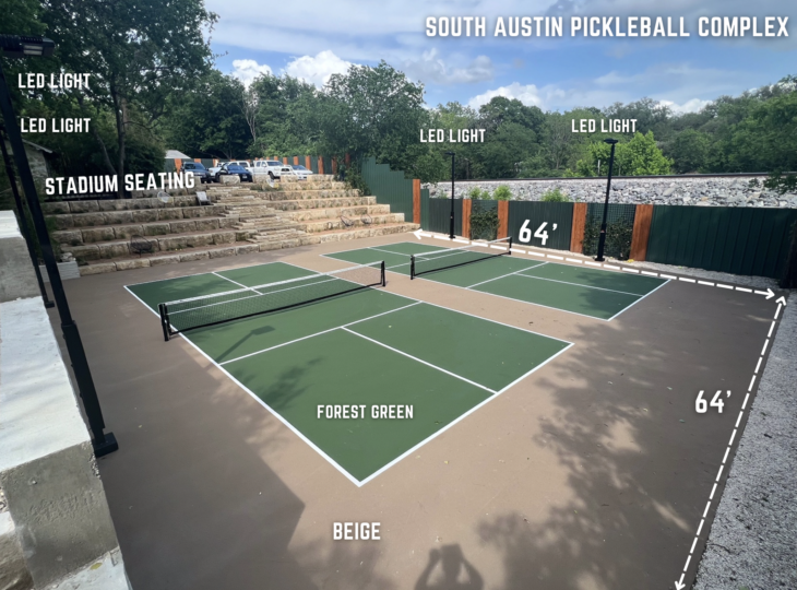 South Austin Pickleball Complex Features